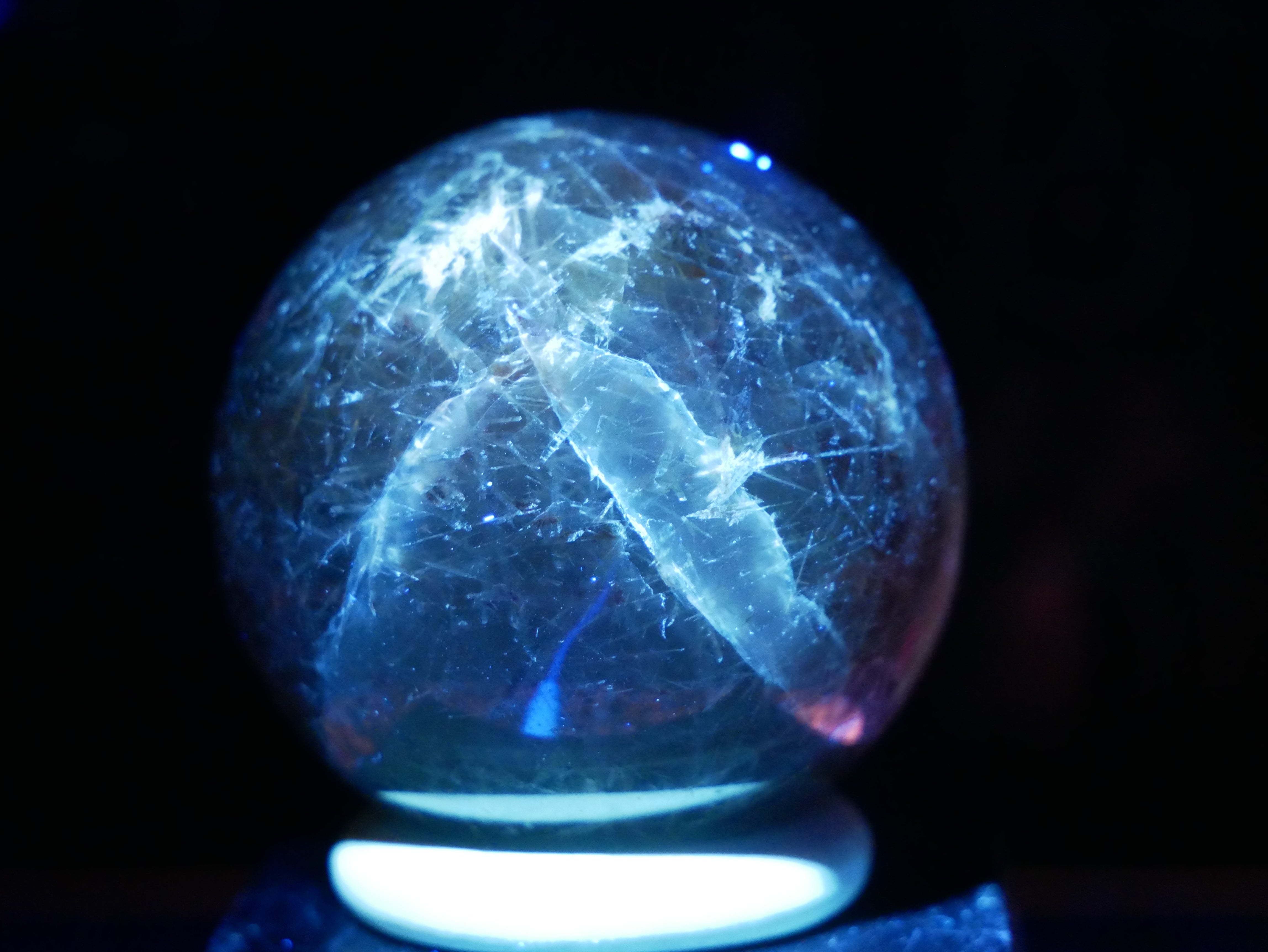 Green Rutilated Quartz Sphere