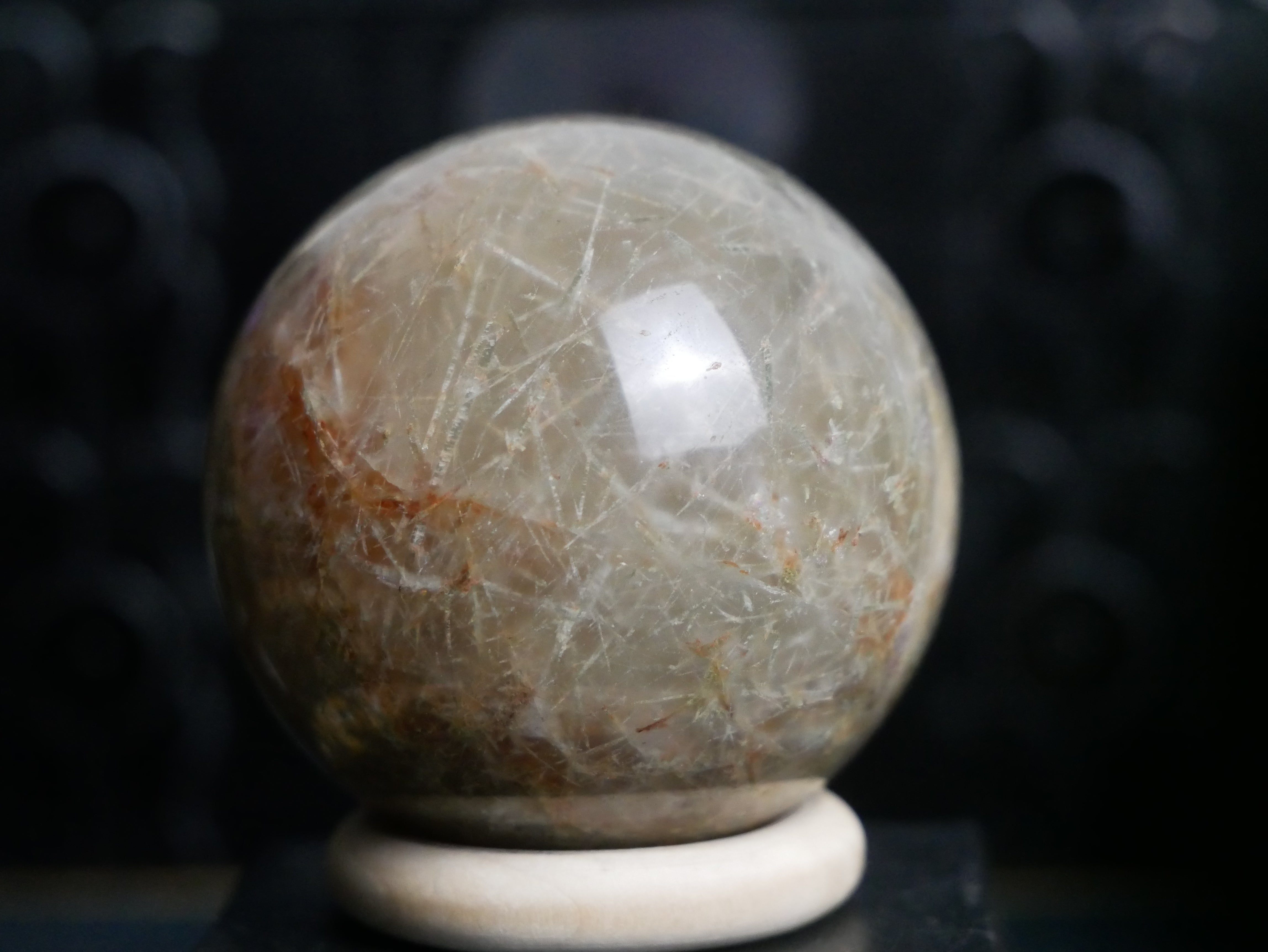 Green Rutilated Quartz Sphere