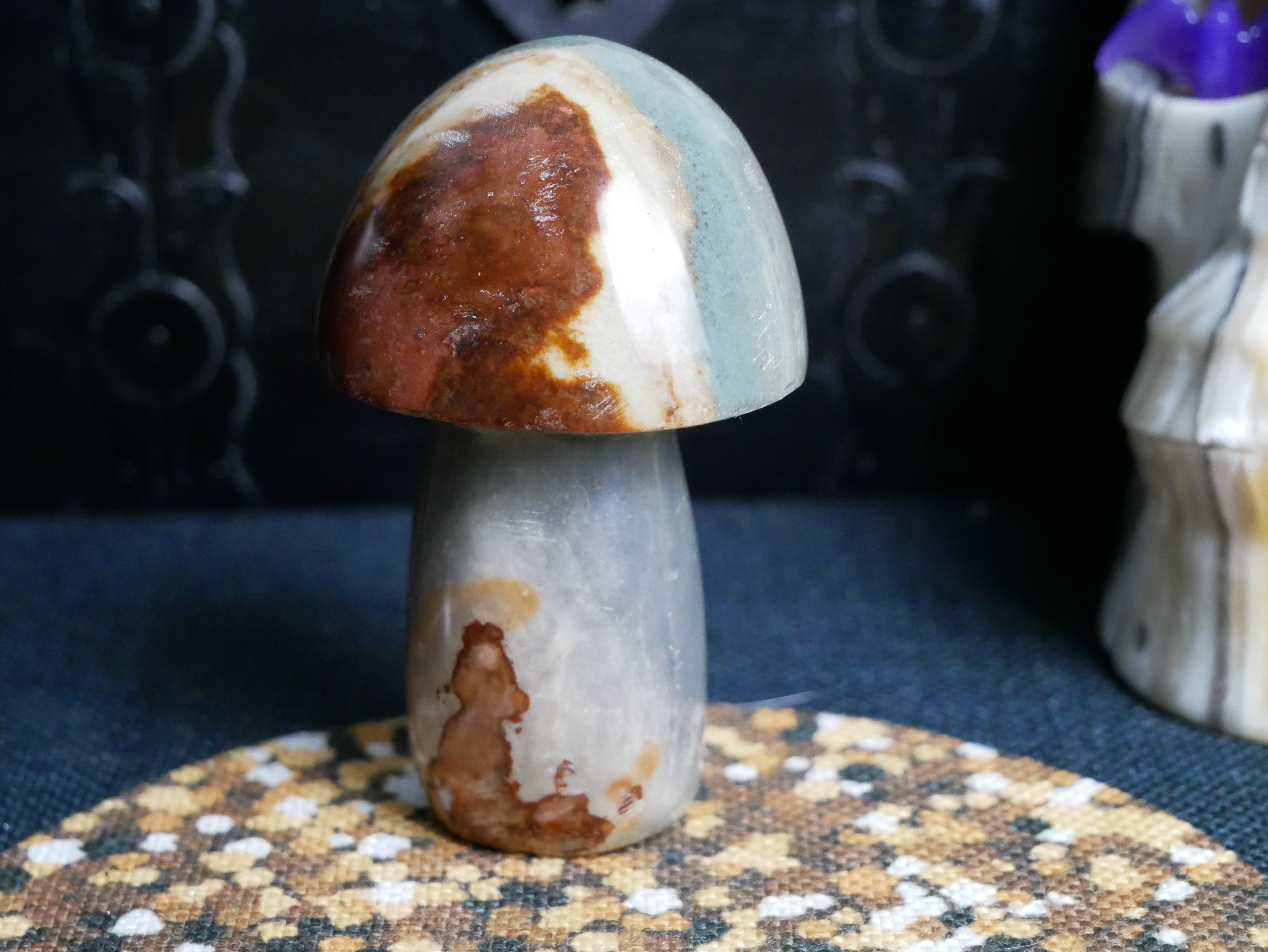 Polychrome Jasper Mushroom