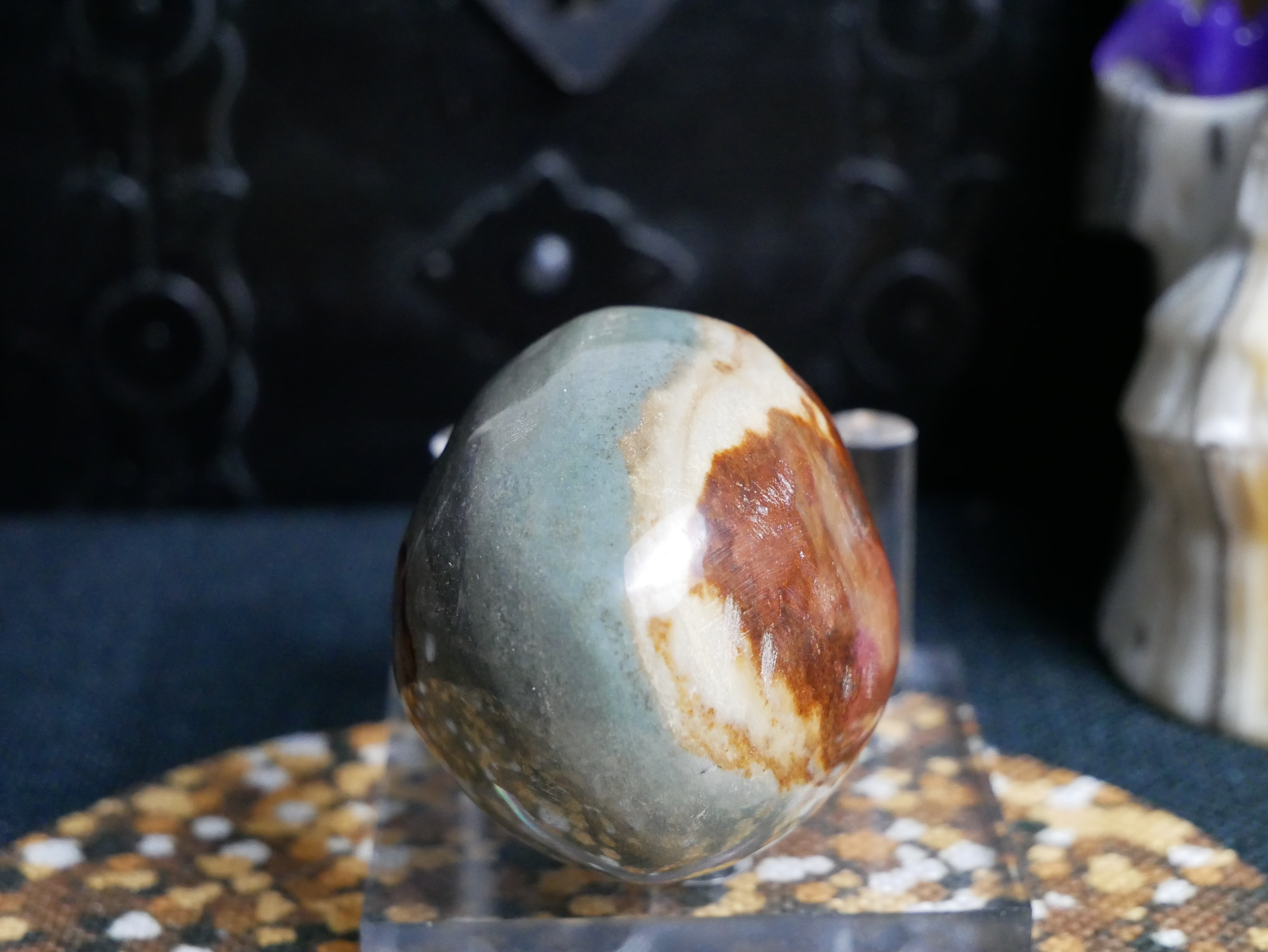 Polychrome Jasper Mushroom