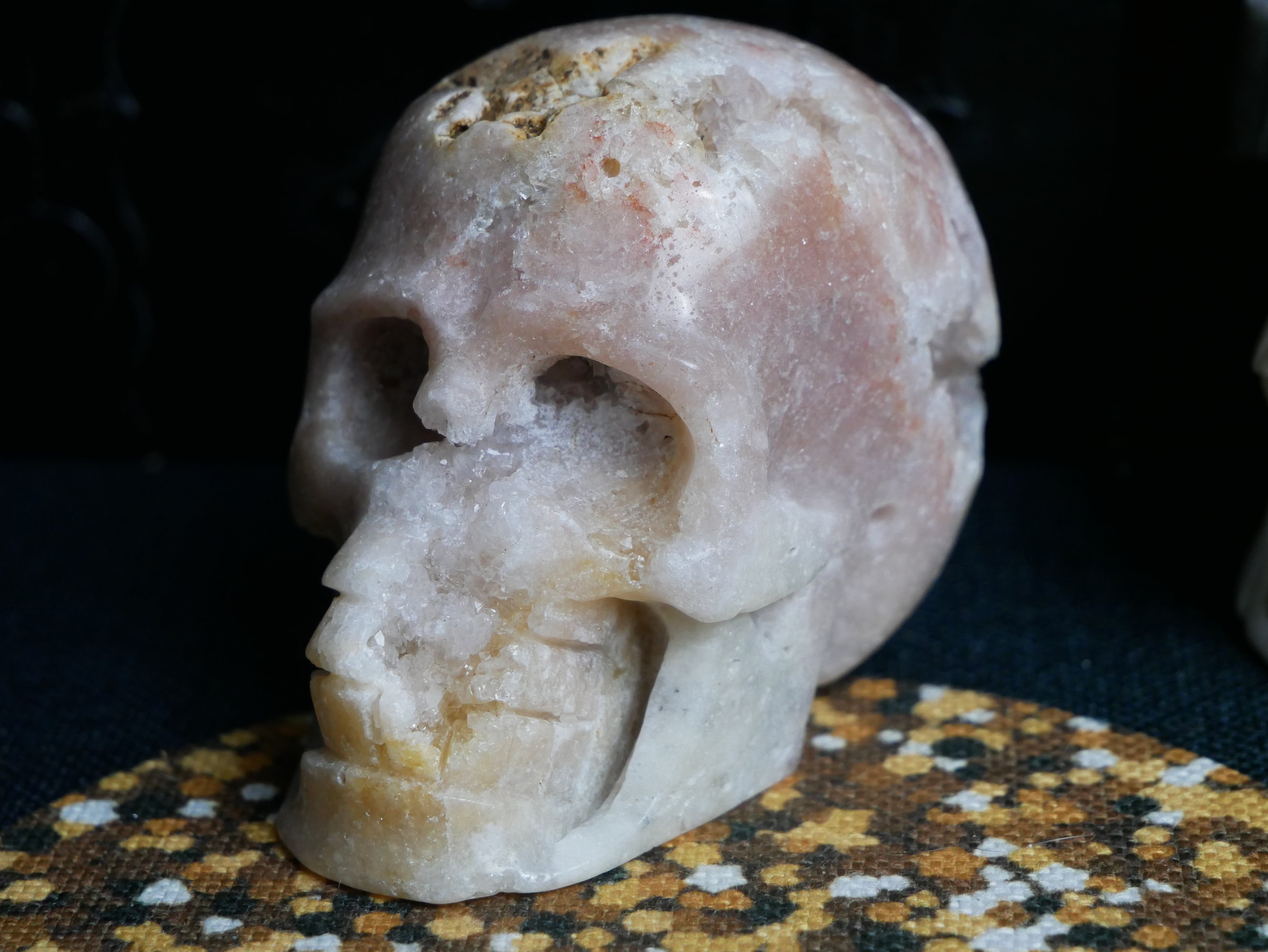 Pink Amethyst Skull