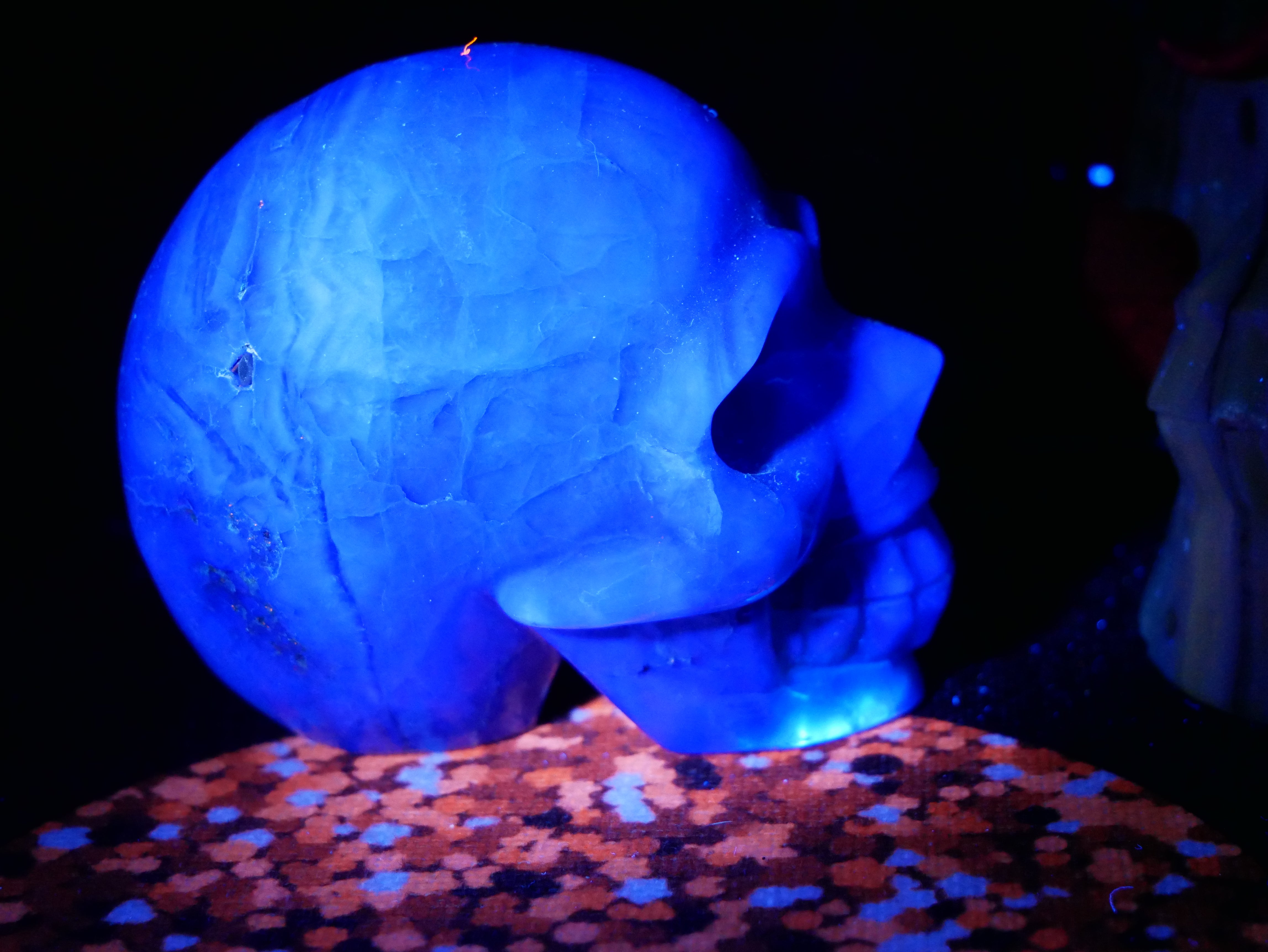 Green Fluorite Skull