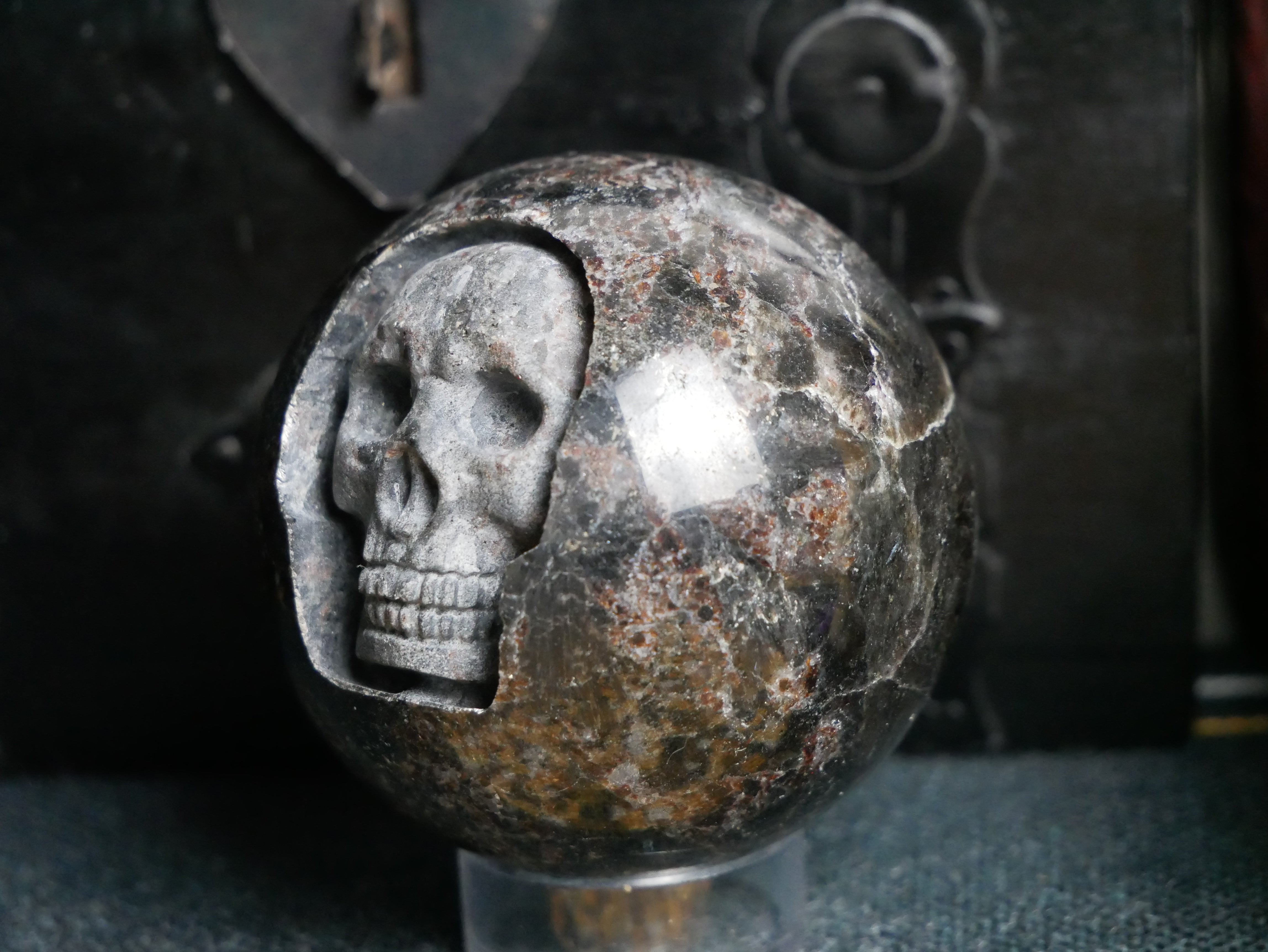 Astrophyllite Skull Sphere