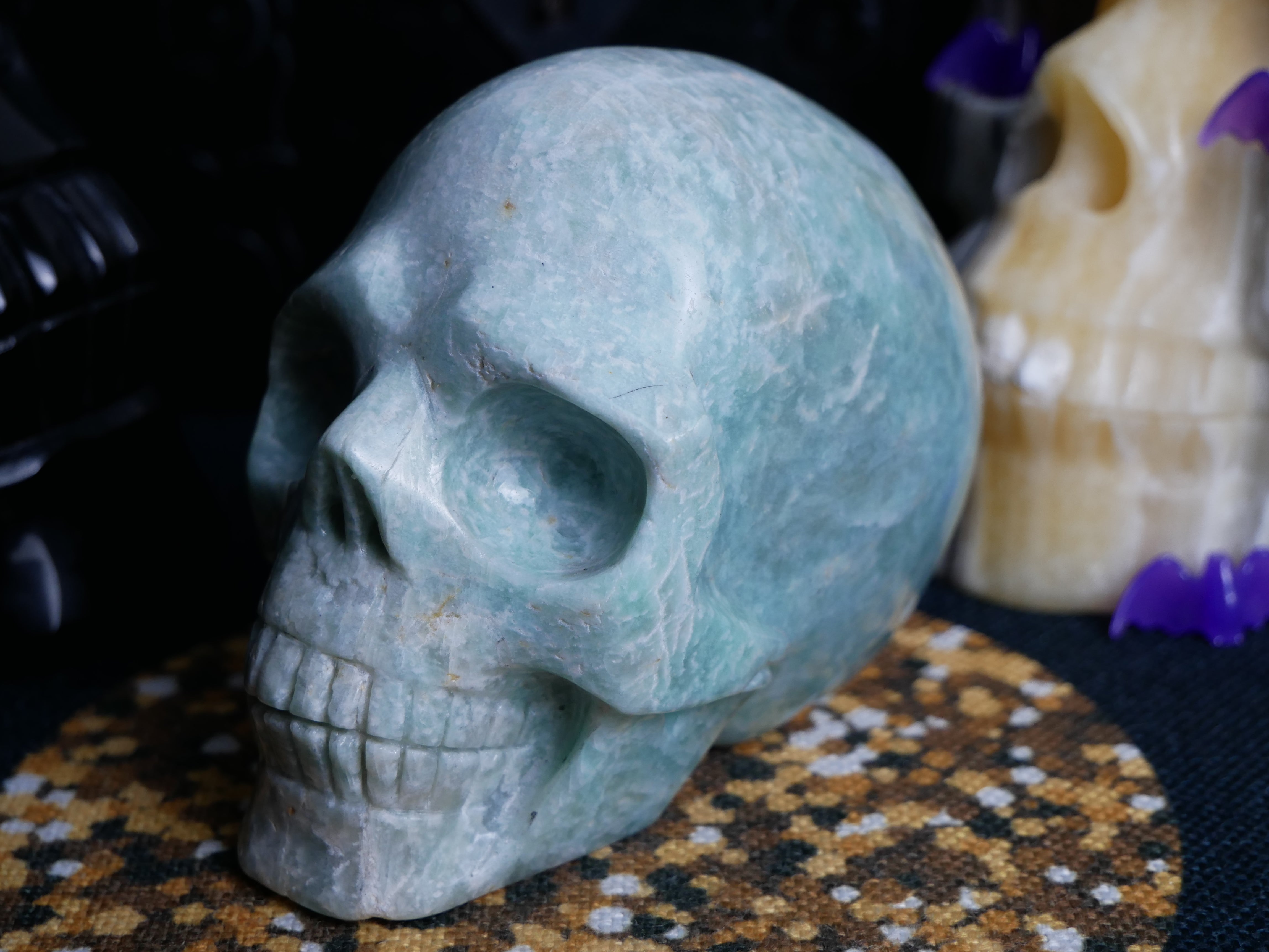 Amazonite Skull