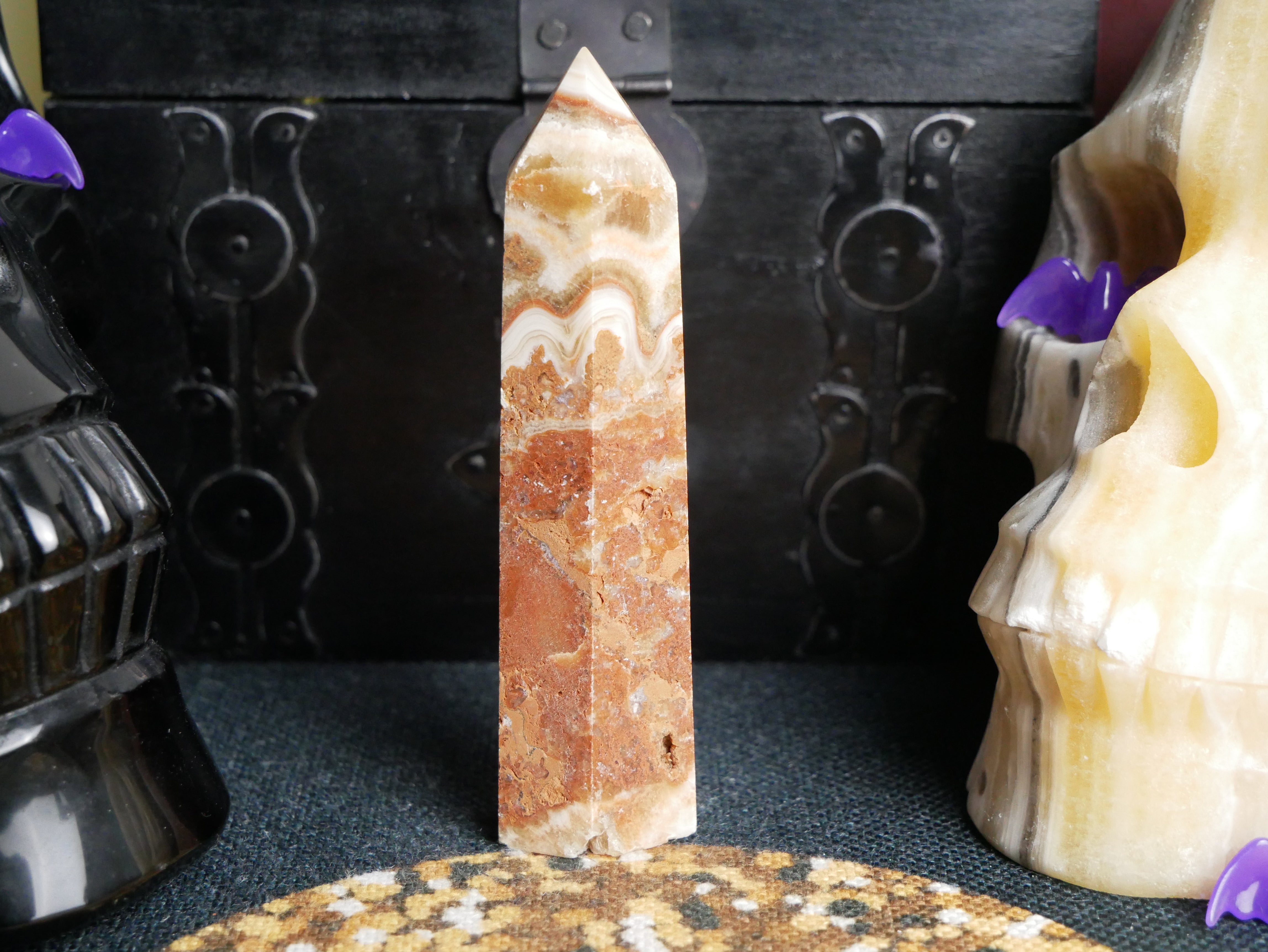 Amber Calcite Tower