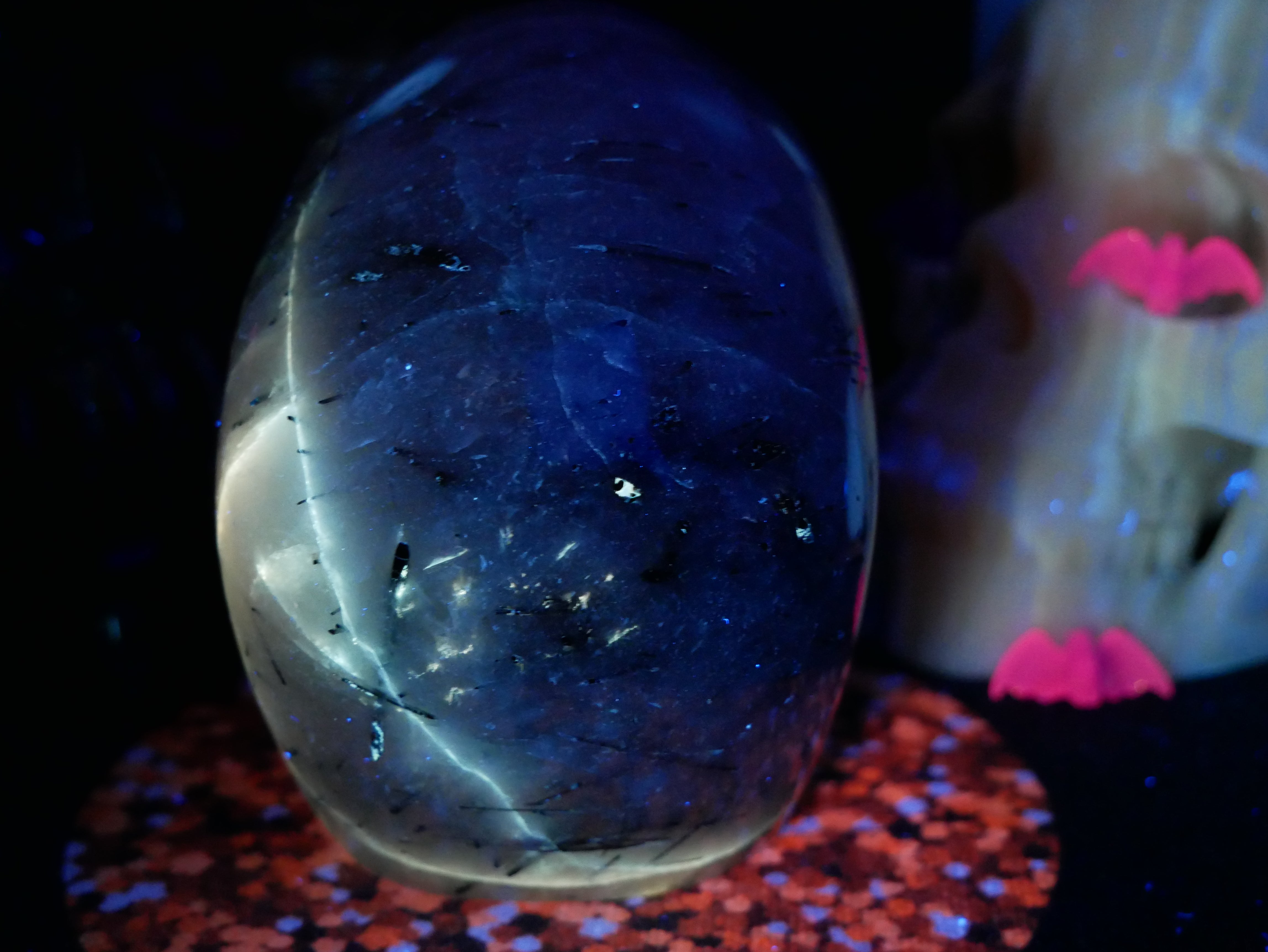 Tourmalinated Quartz Skull