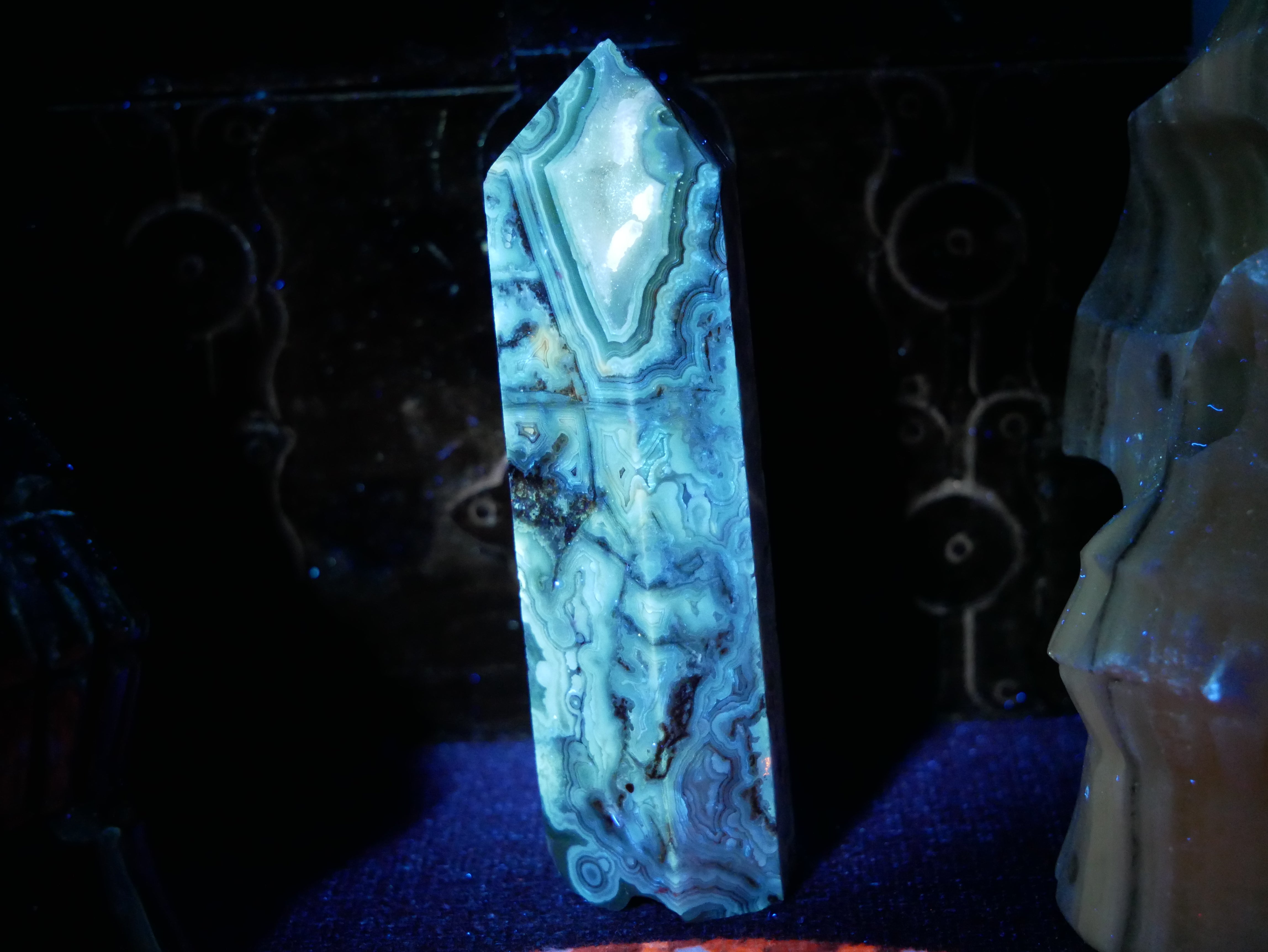 Mexican Crazy Lace Agate Tower