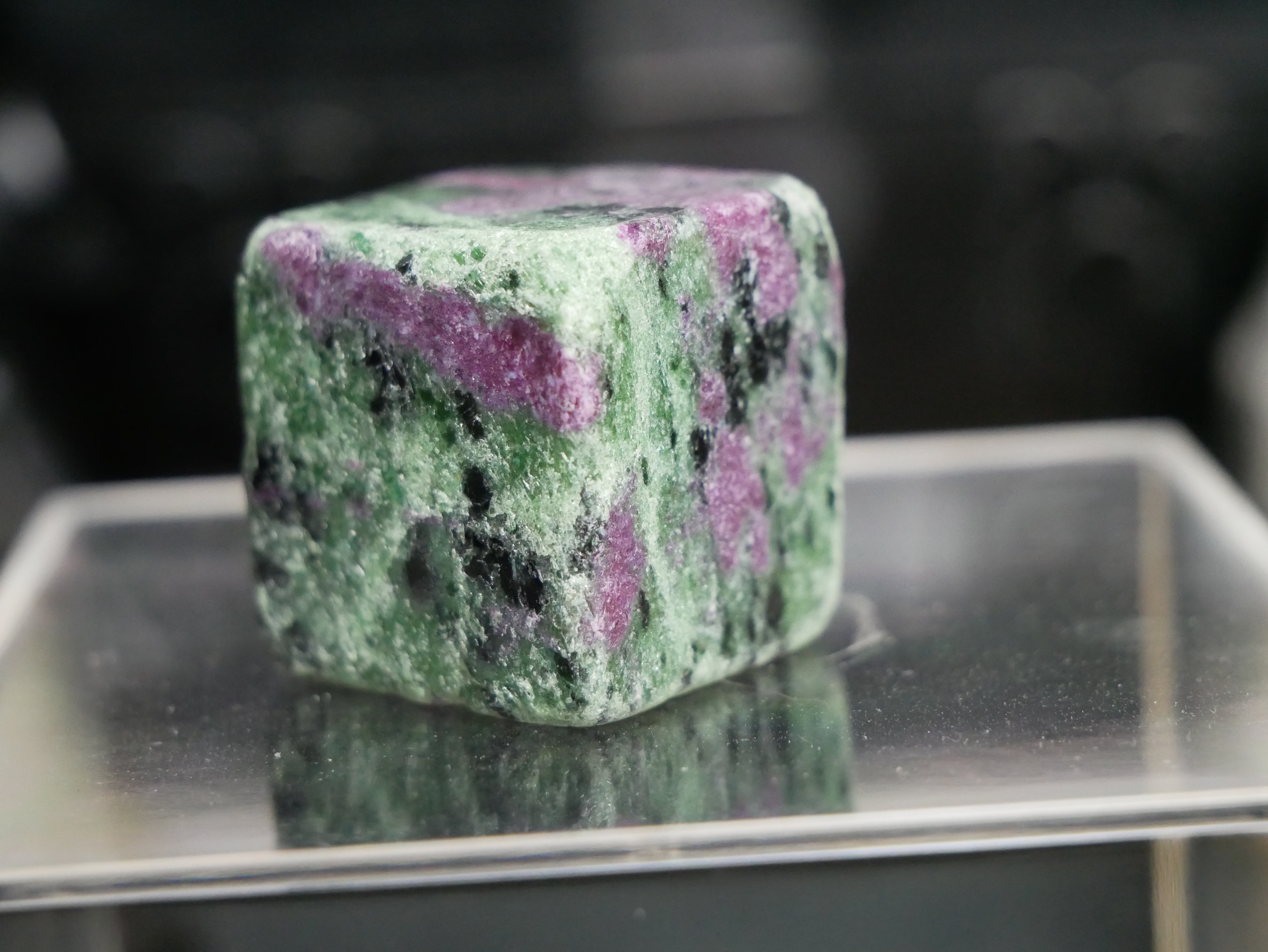 Ruby Zoisite Cube