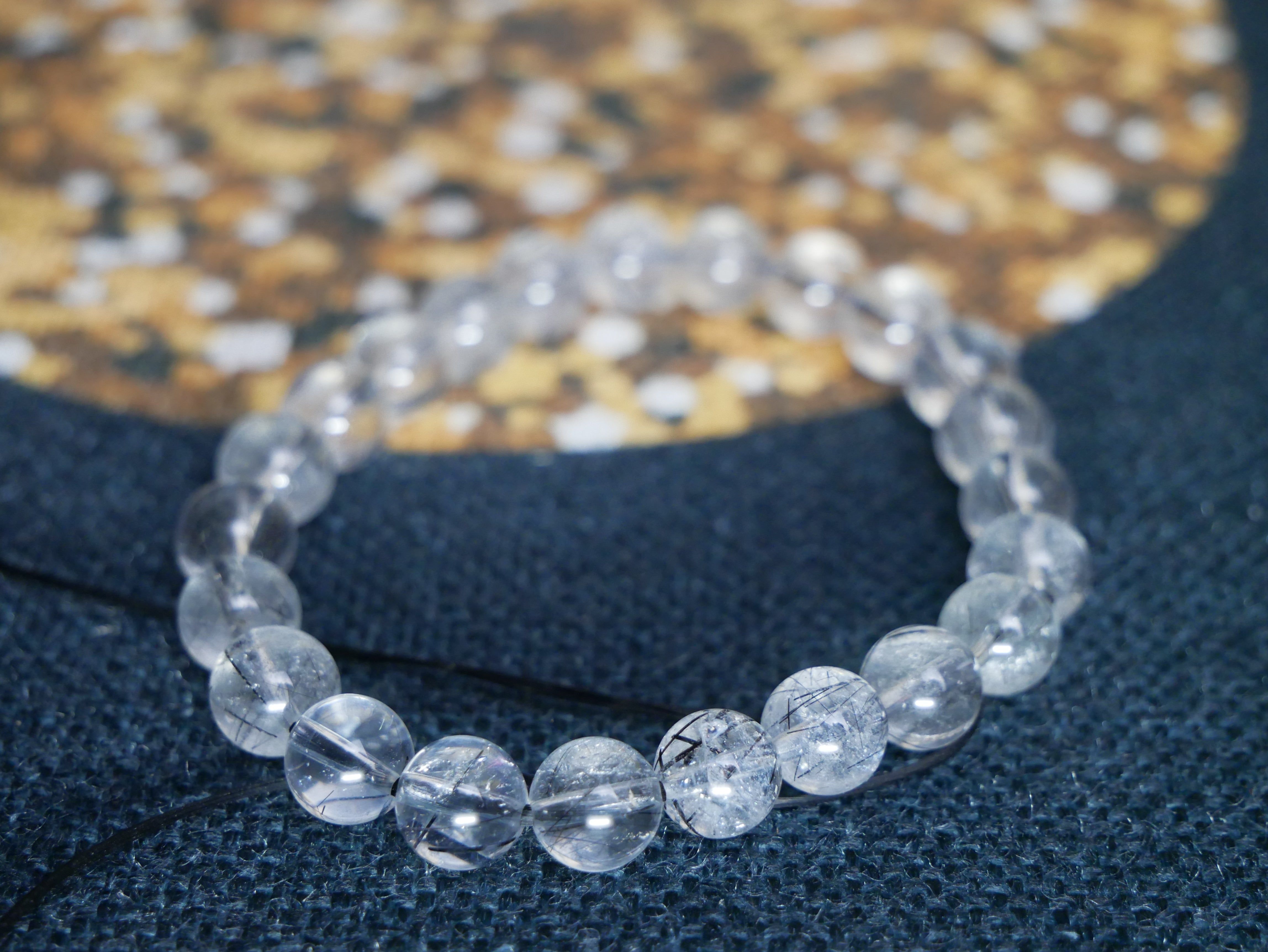 Tourmalinated Quartz Bracelet